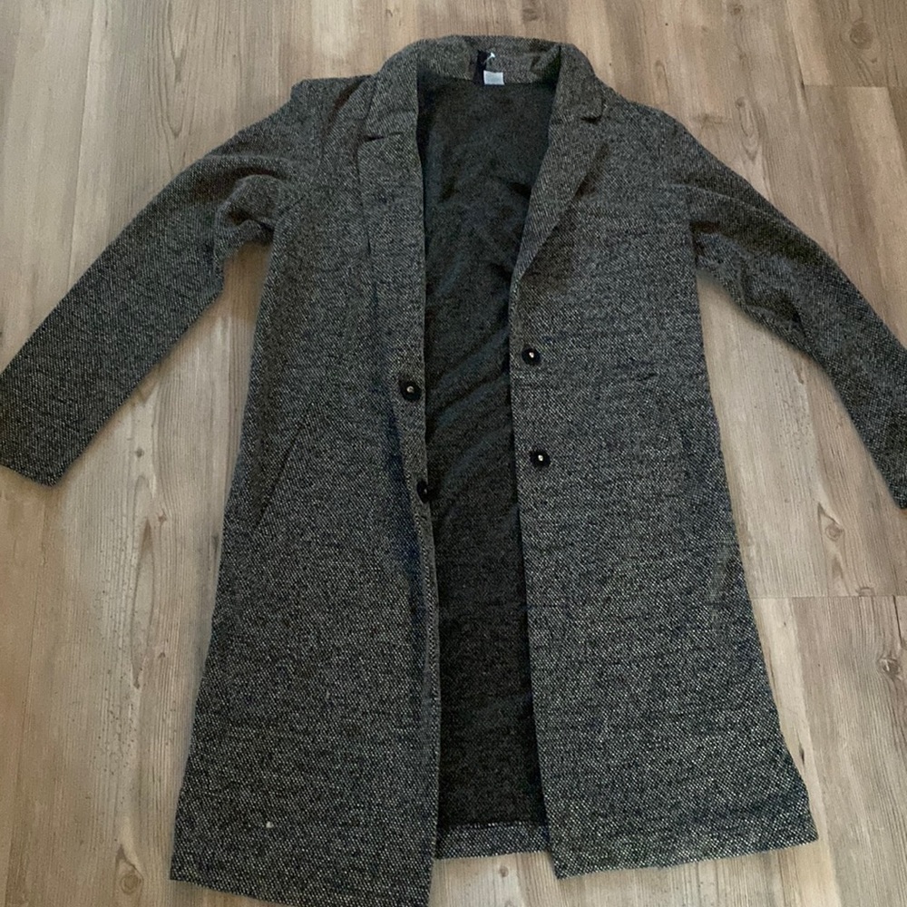 H&M Knitted Style Trench Blazer Jacket